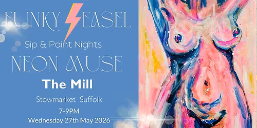 Funky Easel Paint & Sip Night at The Mill Restaurant & Bar in Stowmarket