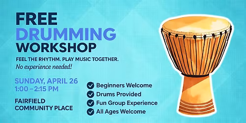 Free Drumming Workshop April 2026