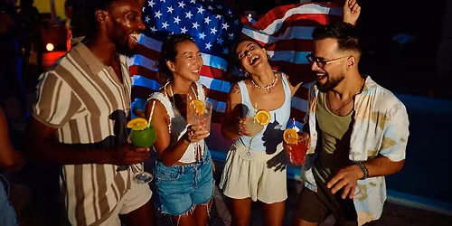 Stars, Stripes & Riverside Lights: 4th of July Poolside Party