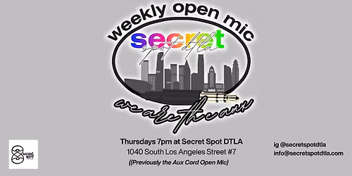 Weekly Open Mic Night "We Are The Aux"