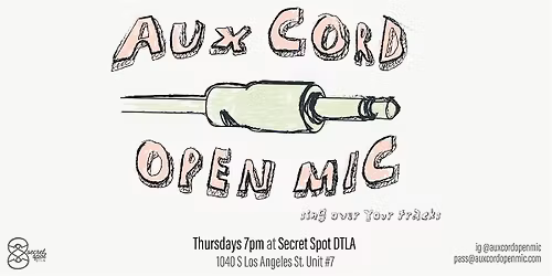 Weekly Aux Cord Open Mic