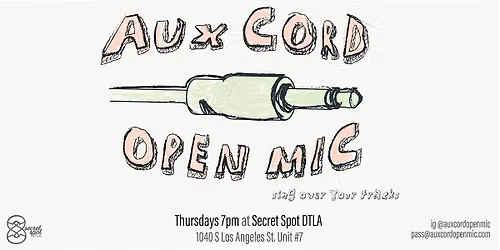 Weekly Open Mic Night "We Are The Aux"