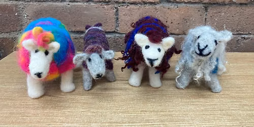 Needle Felted Funky Sheep