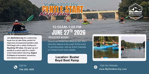 MOJ Gentle Start Kayaking: Lake Wylie