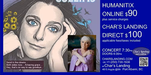 Judy Collins: Sweet Judy Blue Eyes: Farewell @Char's, Port Alberni