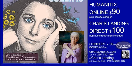 Judy Collins: Sweet Judy Blue Eyes: Farewell @Char's, Port Alberni
