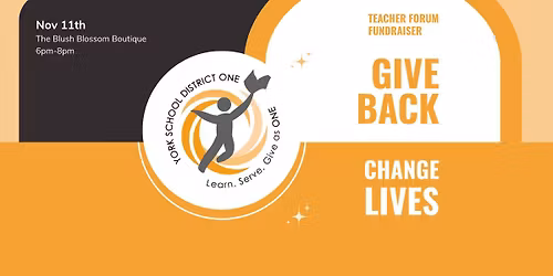 YSD1 Teacher Forum Fundraiser