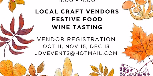 Fall Holiday Craft Market at From Huron Out in Oscoda