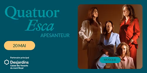 Quatuor Esca - Apesanteur | Montr\u00e9al, Th\u00e9\u00e2tre Outremont