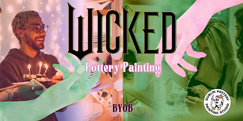 Wicked Themed Pottery Painting