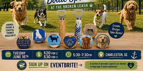 DIY Class!  Dog Themed Magnetic Wooden Bottle Openers!