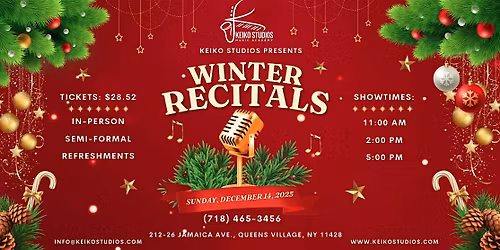 Winter Recitals 2025