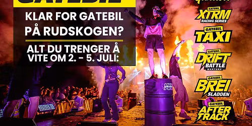 GATEBIL Rudskogen 2. - 5. juli 2026