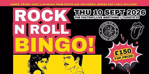 ROCK 'N' ROLL BINGO \/\/ WORTHING \/\/ 10.09.2026