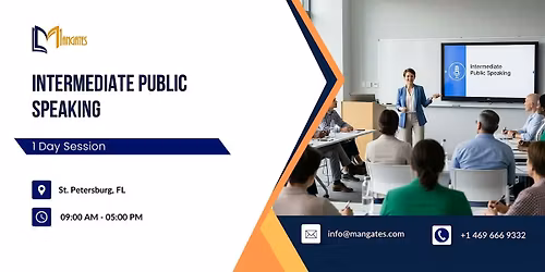 Intermediate Public Speaking: 1 Day Session in St. Petersburg, FL