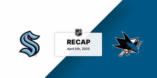 Seattle Kraken vs. San Jose Sharks