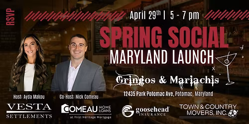 MARYLAND LAUNCH: SPRING SOCIAL