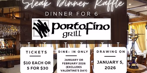Steak Dinner for 6 Raffle