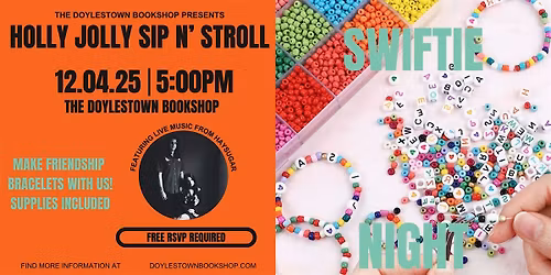 Holly Jolly Sip N' Stroll: Swiftie Night featuring Live Music from HaySugar
