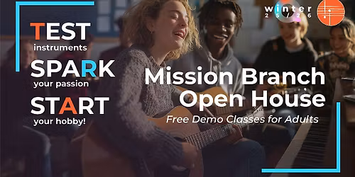 CMC Open House: Free Classes for Adults Winter Quarter 2026