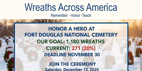 Ft. Douglas Wreaths Across America