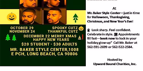" CHOP IT UP-2" HOLIDAYS- Discounted Student\/Adult Hair Cuts