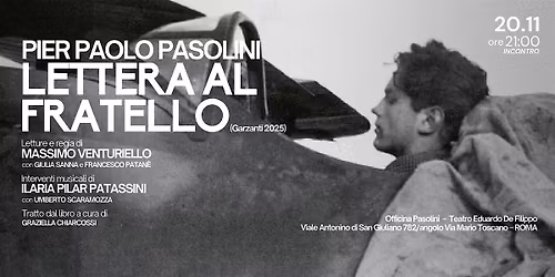 Pier Paolo Pasolini - Lettera al fratello