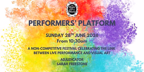 Performers' Platform - a Festival celebrating Music and Art