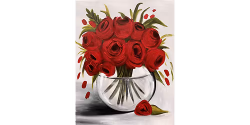 Radiant Red Roses  - Paint and Sip in Phoenix | Classpop!\u2122