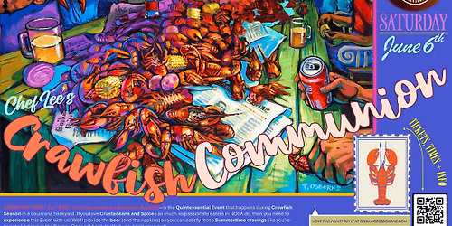 Chef Lee's CRAWFISH COMMUNION at 3rd Turn Brewery's "The Church"