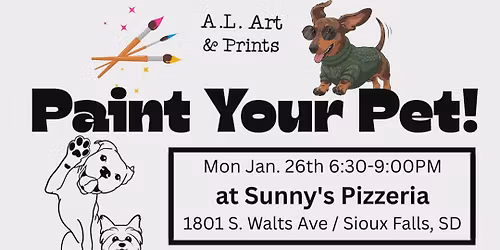 Paint Your Pet at Sunny's Pizzeria 1\/26\/2026