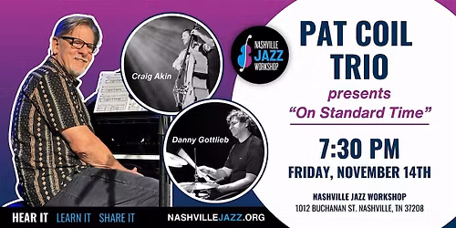 The Pat Coil Trio presents "On Standard Time"
