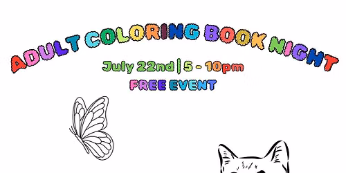 Adult Coloring Book Night