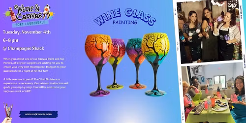 \u2728 Hollywood Wine Glass Paint and Sip\u2728