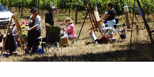 Plein Air painting and drawing days at Magpie Springs