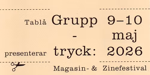 Grupptryck: Magasin- och zinefestival 2026