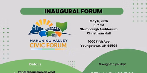 Mahoning Valley Civic Forum: Welcome to the New City Club