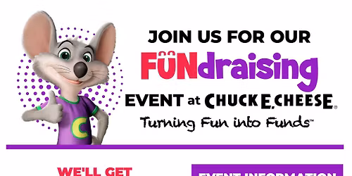 Chuck E Cheese ~ Rising Hill Fundraiser!