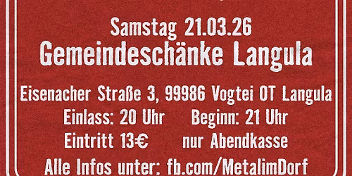Black Sabbath und Metallica Party Langula