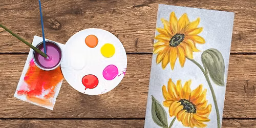 Paint and Sip: Sunflower Trio