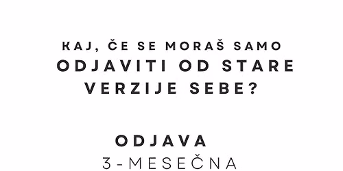ODJAVA - trimese\u010dna identitetna transformacija