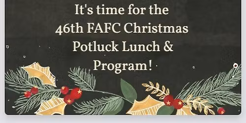 Save the Date: FAFC Christmas Potluck & Children's Program