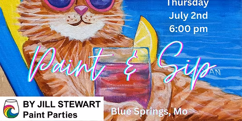 Beach Cat Paint Party