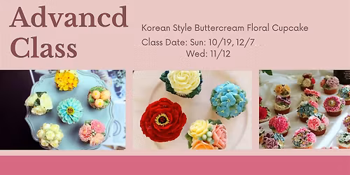 Korean Buttercream Flower Cupcake Decorating Workshop