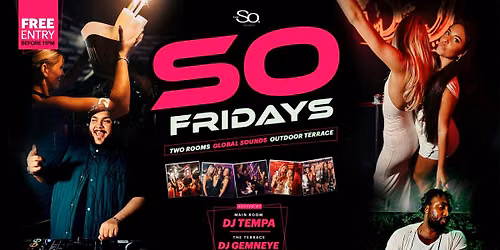 WE ARE SO FRIDAYS @ Bar So Bournemouth 18.12.26