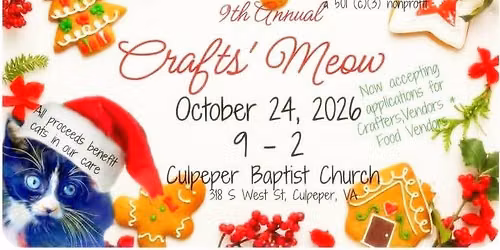 Forgotten Felines' 9th Annual Crafts' Meow ~Countdown to a Meowy Christmas! 
