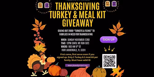 FREE THANKSGIVING TURKEY AND MEAL KIT GIVEAWAY