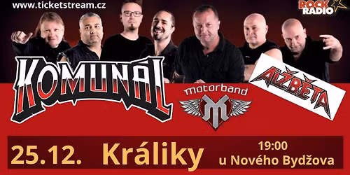 Komun\u00e1l & Motorband & Al\u017eb\u011bta - Kr\u00e1l\u00edky u Nov\u00e9ho Byd\u017eova - Podz\u00edmn\u00ed Tour 2025