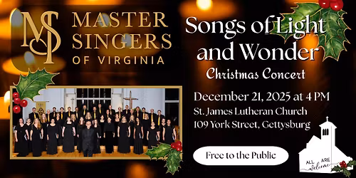 Christmas Concert:  Songs of Light & Wonder