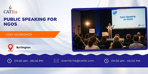 Public Speaking for NGOs: 1 Day Session in Burlington